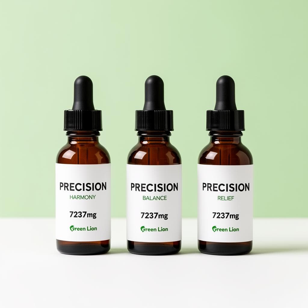 Linha Precision Green Lion — Harmony, Balance e Relief 7237mg